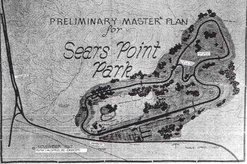 Sears Point Raceway original map Sears Point Raceway, Sears Point Park, original racing circuit