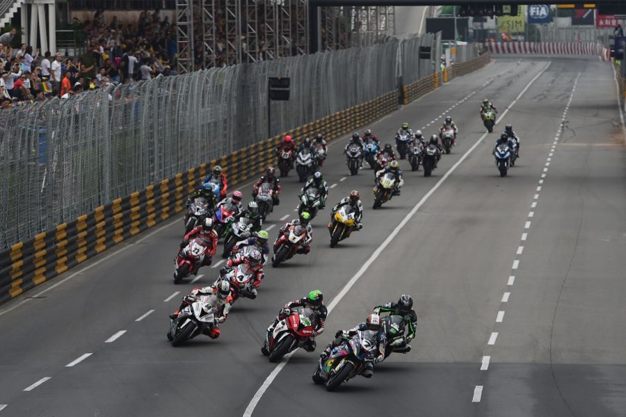 Motorcycle race at Macau Grand Prix