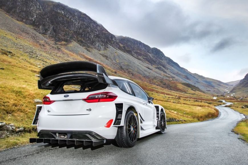 2017-spec Ford Fiesta WRC on the road 2017-spec Ford Fiesta WRC