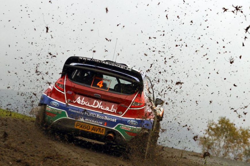 Latvala in Ford Fiesta at 2011 Wales Rally GB 2011 WRC Wales, Ford Fiesta