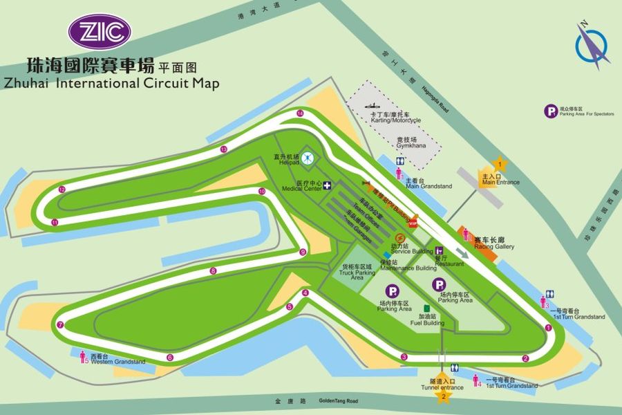 Zhuhai International Circuit map Zhuhai International Circuit