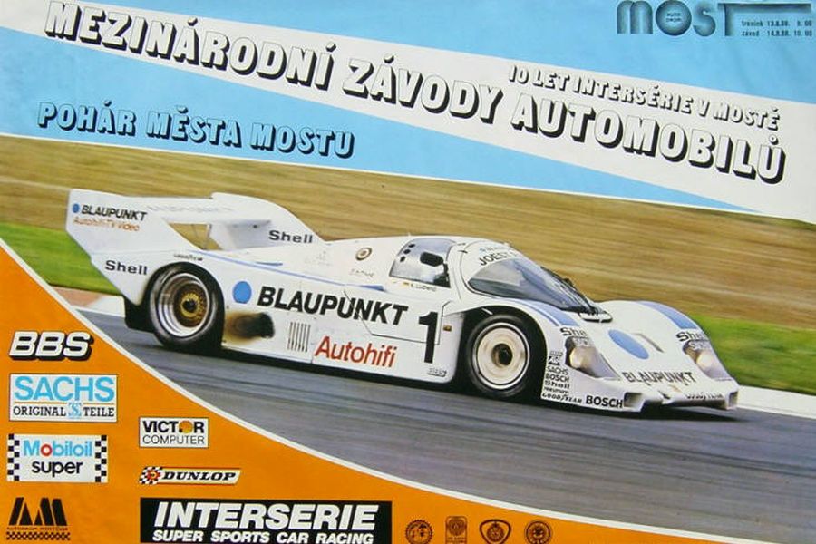 Interserie race poster A poster for Interserie race, 1988