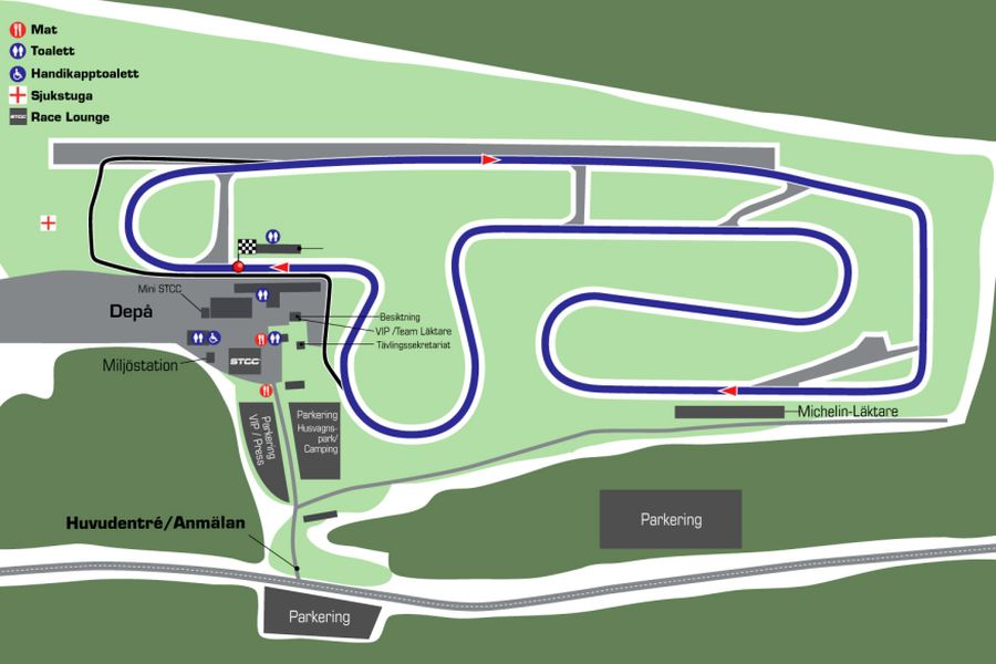 Map of Anderstorp Raceway Anderstorp Raceway's map, track layout