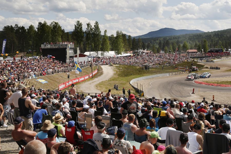 Audience cheering during Magic Weekend at Höljes World RX Höljes