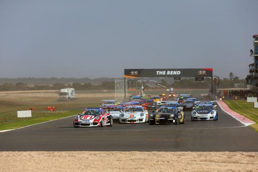 Australian GT Championship 2018 at The Bend Cars racing at the Bend in 2018