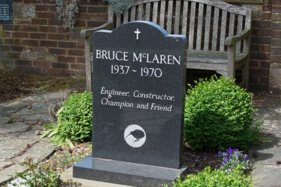 McLaren memorial Bruce McLaren 1937 - 1970, memorial garden