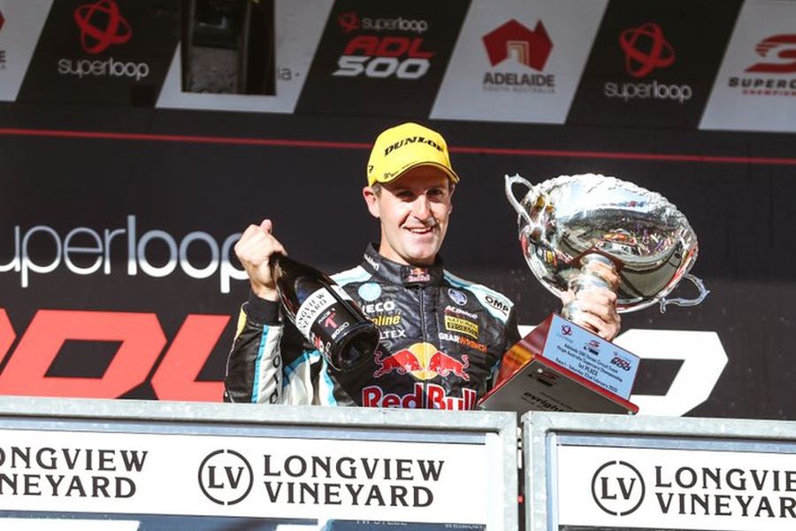 2020 supercars adelaide podium jamie whincup red bull holden